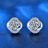 1ct 5mm Moissanite Earrings 925 Sterling Silver Lab Diamond Earrings Studs