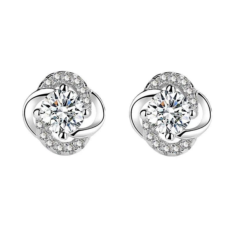 1ct 5mm Moissanite Earrings 925 Sterling Silver Lab Diamond Earrings Studs