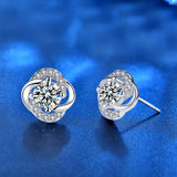 1ct 5mm Moissanite Earrings 925 Sterling Silver Lab Diamond Earrings Studs