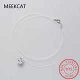 1ct Moissanite Diamond Necklace - Sterling Silver Clavicle Chain