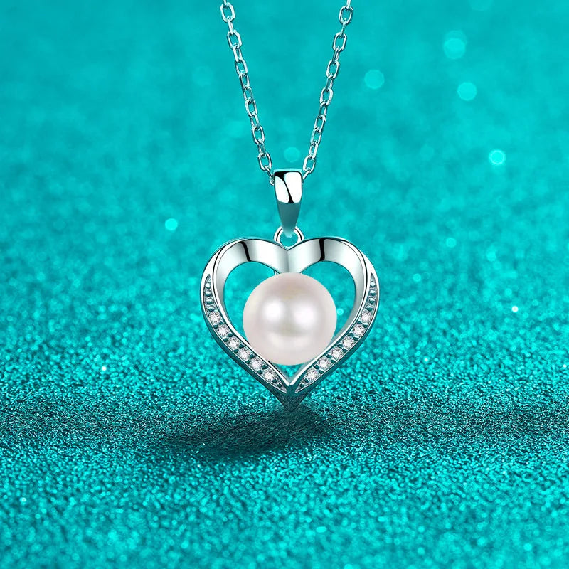 Gilded Mossanne Stone Women's Necklace D Ideal Cut Diamond Pendant