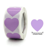 Hot Pink Heart Labels Stickers for Cards & Envelopes
