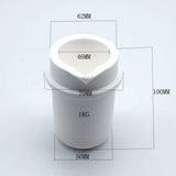 1kg Platinum Casting Crucible Quartz Silica Melting Crucible Pot for Silver