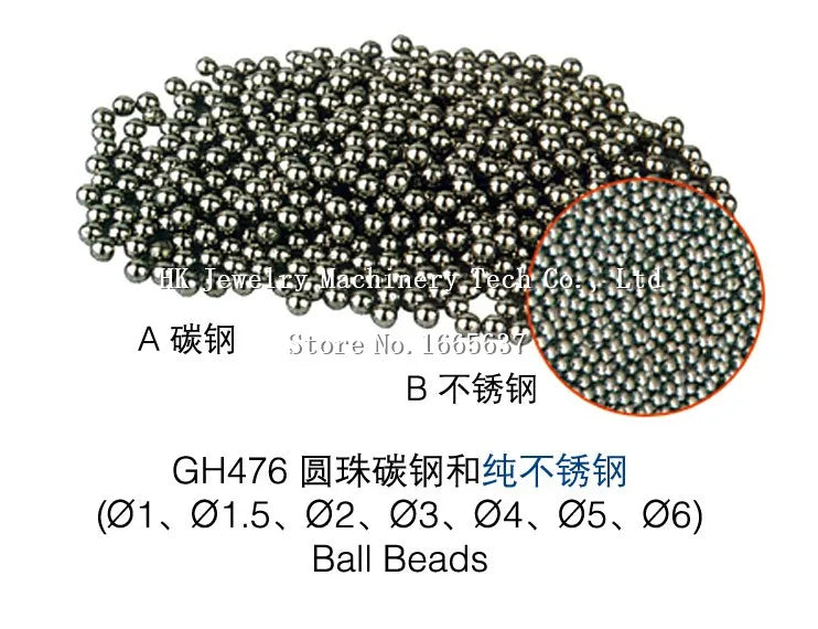 1kg Round Beads Rotary Tumbler Polishing Media Jewelry Tools 3mm
