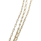 14K Color-Preserving Rectangular Chain Jewelry Accessories