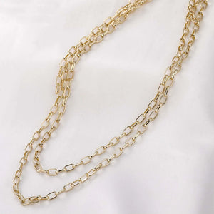 14K Color-Preserving Rectangular Chain Jewelry Accessories