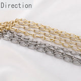 14K Color-Preserving Rectangular Chain Jewelry Accessories