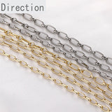 14K Color-Preserving Rectangular Chain Jewelry Accessories