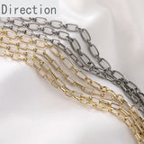 14K Color-Preserving Rectangular Chain Jewelry Accessories