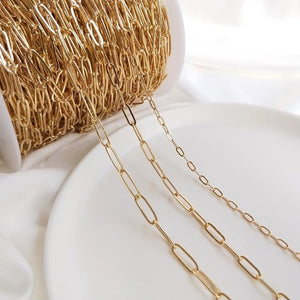 14k Filled Oval Chains for Jewelry Making Bracelet Necklace