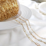 14k Filled Oval Chains for Jewelry Making Bracelet Necklace