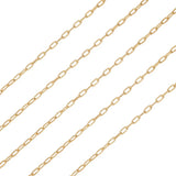 Brass Oval Paperclip Chains for Jewelry Making, DIY Accessories