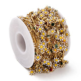 Colorful Daisy Charms Glass Charms Chain DIY Jewelry Making