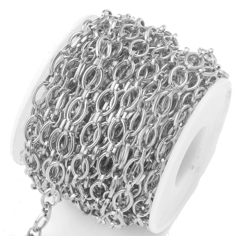 Stainless Steel Chain Bracelet Necklace Link Chains DIY Jewelry Making