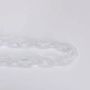 Resin Oval Chain Pendant Necklace Charms Diy Material