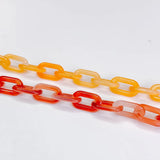 Resin Oval Chain Pendant Necklace Charms Diy Material