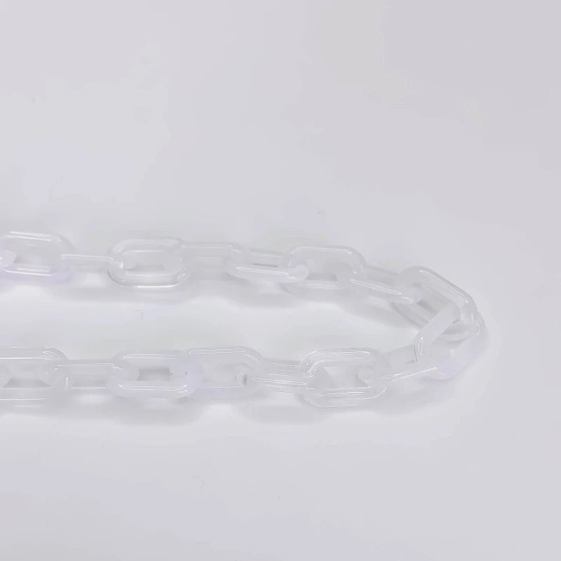 Resin Oval Chain Pendant Necklace Charms Diy Material