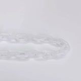 Resin Oval Chain Pendant Necklace Charms Diy Material