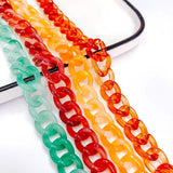 Wave Chain Pendant Necklace Bracelet Charms Jewelry DIY KP3305