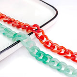 Wave Chain Pendant Necklace Bracelet Charms Jewelry DIY KP3305