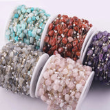 Natural Stone Pearl Beads Chains DIY Jewelry Making Necklace Findings