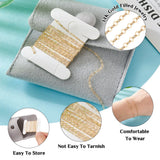 Brass Oval Paperclip Chains & Square Velvet Bags for DIY Bracelet Making