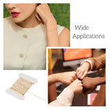 Brass Oval Paperclip Chains & Square Velvet Bags for DIY Bracelet Making