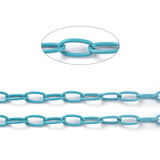 Colorful Metal Chain Links for DIY Jewelry Making 10x5x1mm