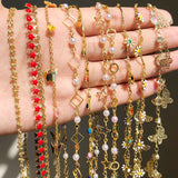 Star Butterfly Beads Pearls Necklace Chain for DIY Charms