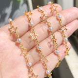 Star Butterfly Beads Pearls Necklace Chain for DIY Charms