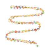 304 Stainless Sunflower Chains Enamel Colors Jewelry Making Necklace