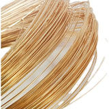 14K Square Wire DIY Hand Jewelry Hair Accessories Bulk Copper Wire 1m