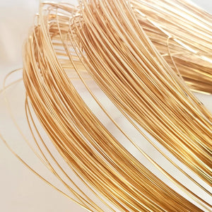 14K Square Wire DIY Hand Jewelry Hair Accessories Bulk Copper Wire 1m