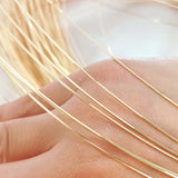 14K Square Wire DIY Hand Jewelry Hair Accessories Bulk Copper Wire 1m