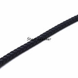 1m/lot 8mm Navy Round Leather Cord DIY Jewelry Making