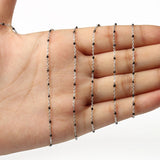 1m Rosary Wires Stainless Steel Cable Enamel Chain Link Bead for DIY Jewelry
