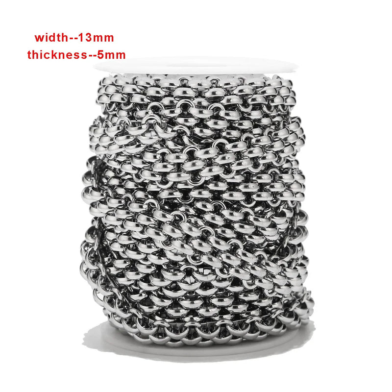 13mm Stainless Steel Link Chains DIY Necklace