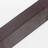 1m 20mm Light Brown Flat Leather Cord for Jewelry Making