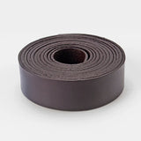 1m 20mm Light Brown Flat Leather Cord for Jewelry Making