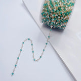 1m 3mm Crystal Stone Beads Chain for Jewelry Making