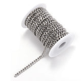 1m 5/6mm Stainless Steel Necklace Chain for Women Boho Jewelry