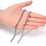 1m 5/6mm Stainless Steel Necklace Chain for Women Boho Jewelry