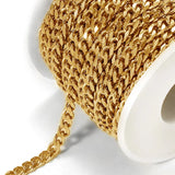 1m 5/6mm Stainless Steel Necklace Chain for Women Boho Jewelry