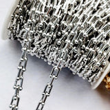 1m 5mm U Bamboo Knot Chain Necklace For Jewelry Making DIY