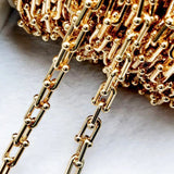 1m 5mm U Bamboo Knot Chain Necklace For Jewelry Making DIY
