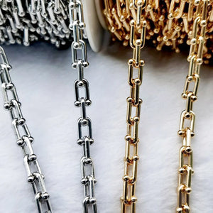 1m 5mm U Bamboo Knot Chain Necklace For Jewelry Making DIY
