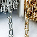 1m 5mm U Bamboo Knot Chain Necklace For Jewelry Making DIY