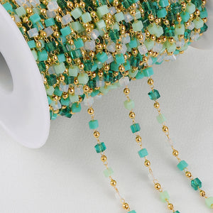 1m Bohemian Bead Necklace Choker KC Chain DIY Women Components