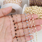 1m Bohemian Bead Necklace Choker KC Chain DIY Women Components