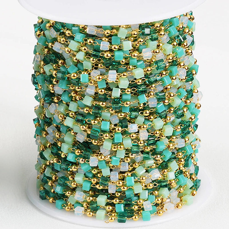 Bohemian Colorful KC Bead Chain Choker Necklace Women Charm Party Jewelry DIY